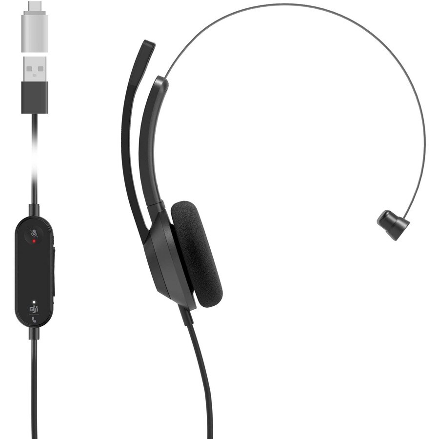 Headset 321 Wired Single On-Ear Carbon
