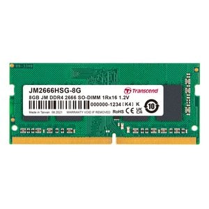 8GB JM DDR4 2666MHZ SO-DIMM 1RX16 1GX16