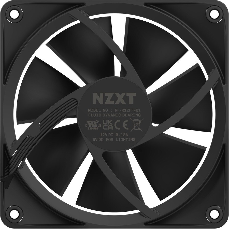F120RGB - 120MM RGB FANS - SINGLE BLACK
