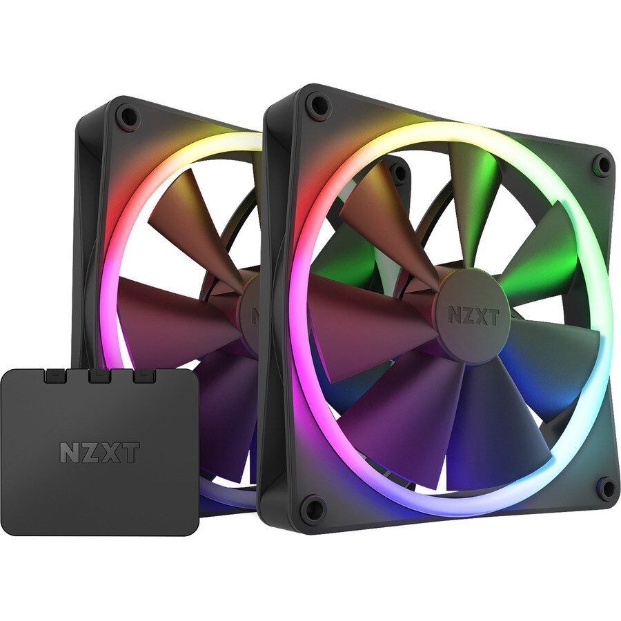F140RGB - 140MM RGB FANS - TWIN BLACK