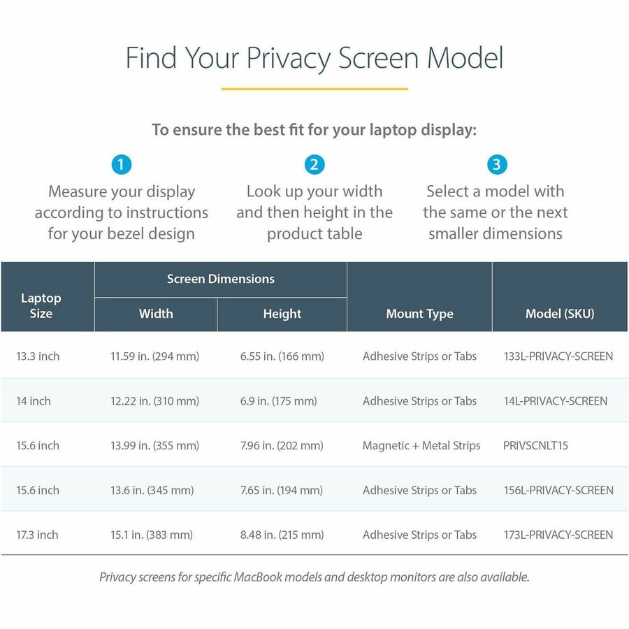 13.3in Laptop Privacy Screen Anti-Glare