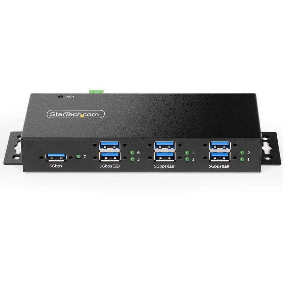 7-Port Managed Industrial USB Hub 5Gbps