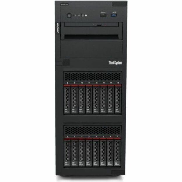 LENOVO ThinkSystem ST250 V3, 1x Intel Xeon E-2456 6C 3.2GHz 80W, SFF, 16GB DDR5, SW RD, 1x 800W, XClarity Controller2