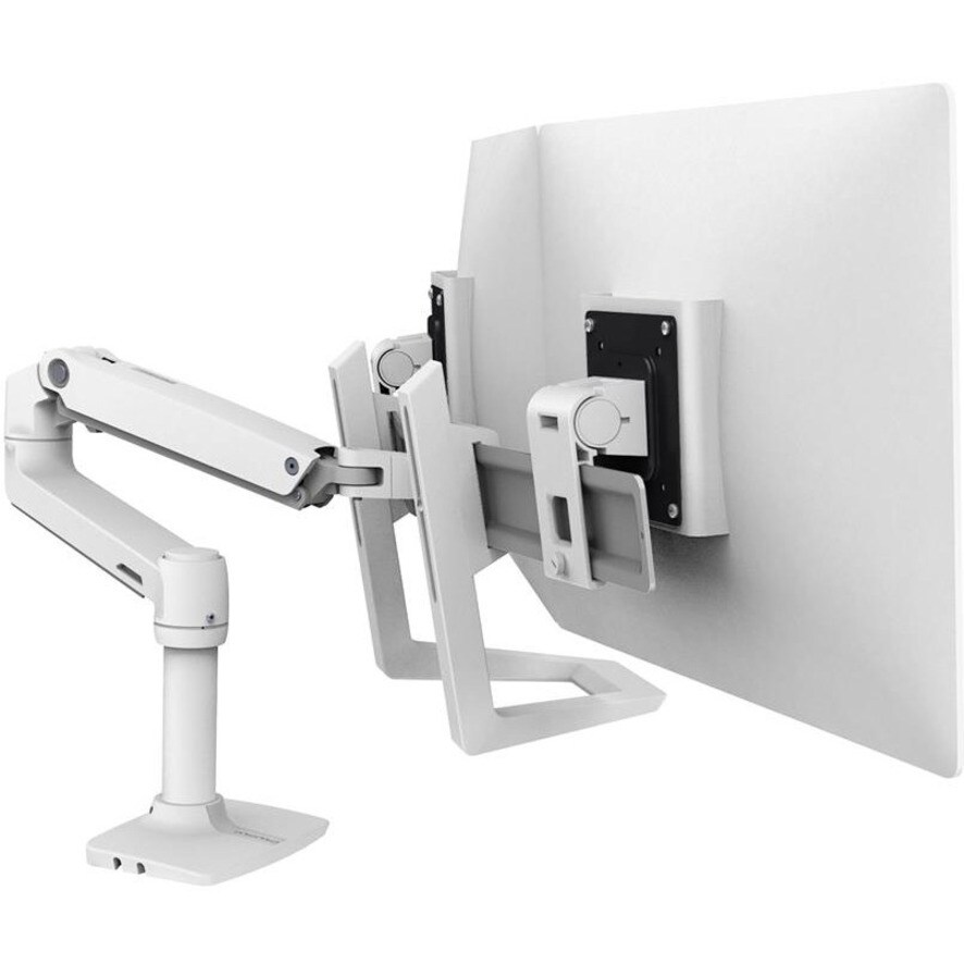 KIT DUAL MONITOR HANDLE ACC WHITE