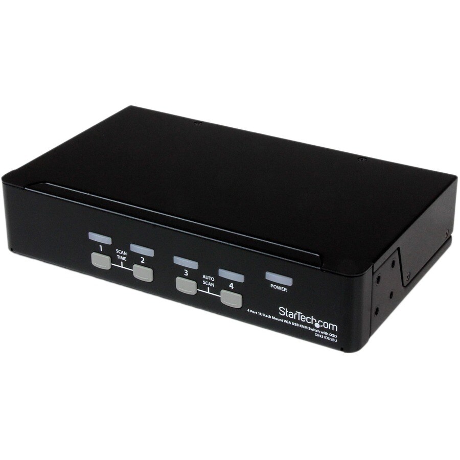 4 Port 1U Rackmount USB KVM Switch