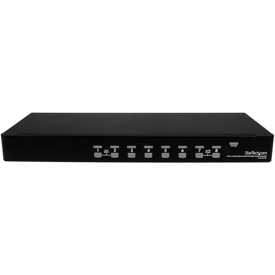8 PORT 1U RACKMOUNT USB PS/2 KVM SWITCH