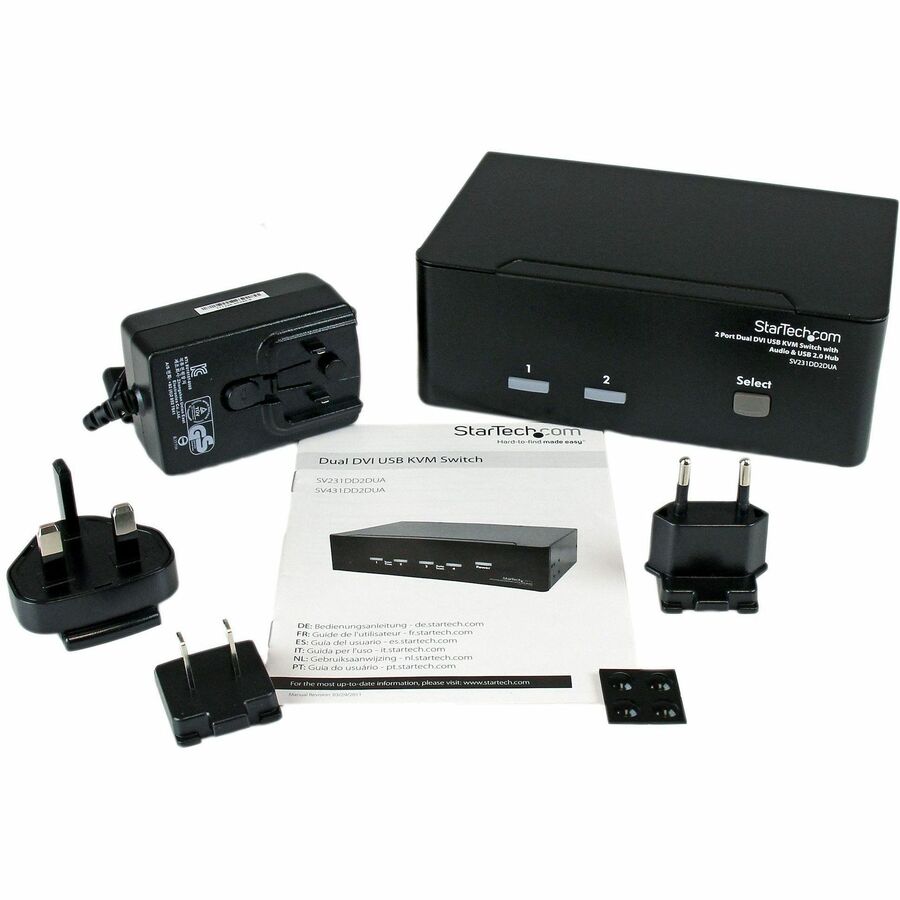 2 Port Dual DVI USB KVM Switch