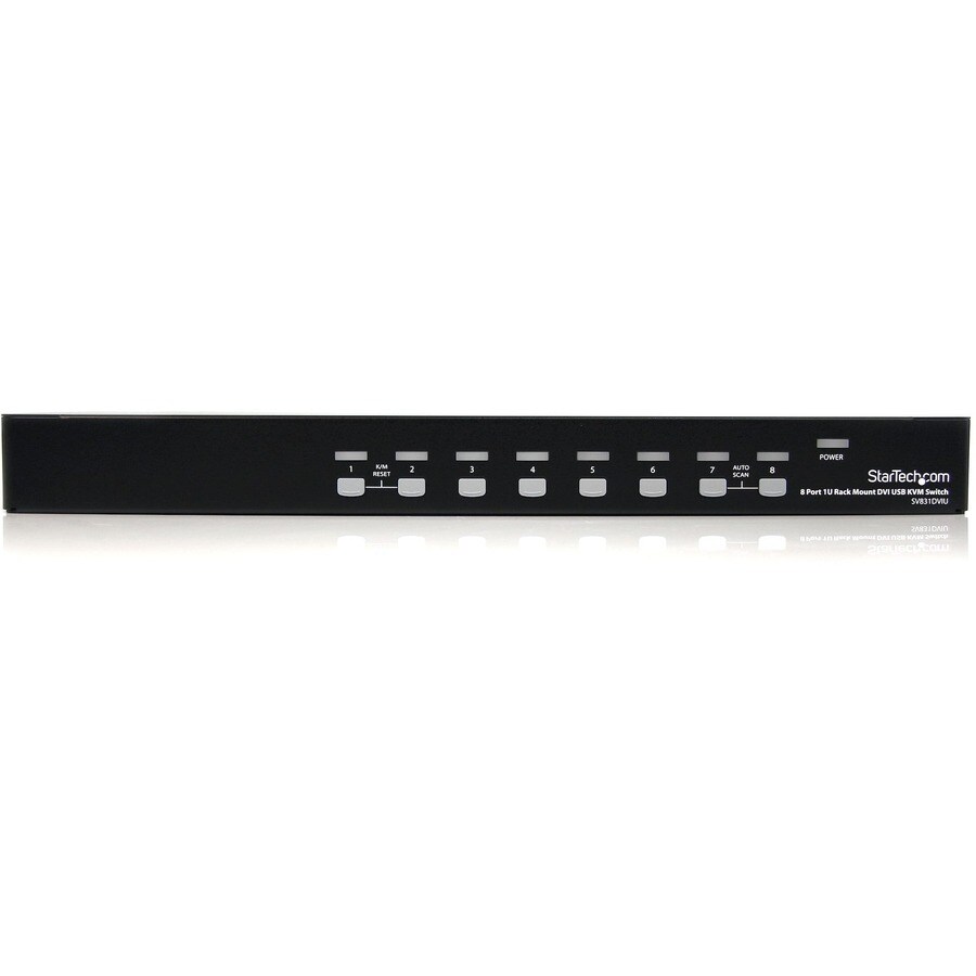 8 Port 1U Rackmount DVI USB KVM Switch