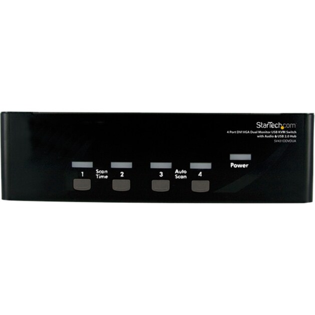4 Port DVI VGA Dual Monitor KVM Switch