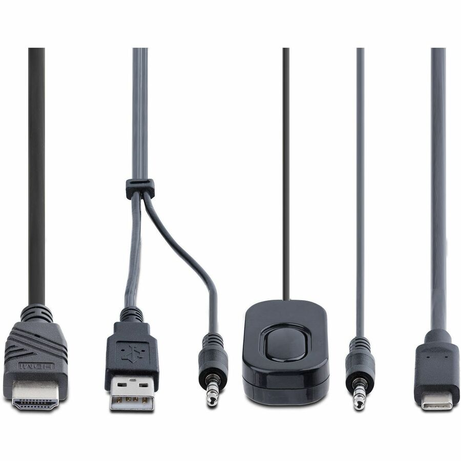 2-PORT HYBRID CABLE KVM SWITCH 4K HDMI