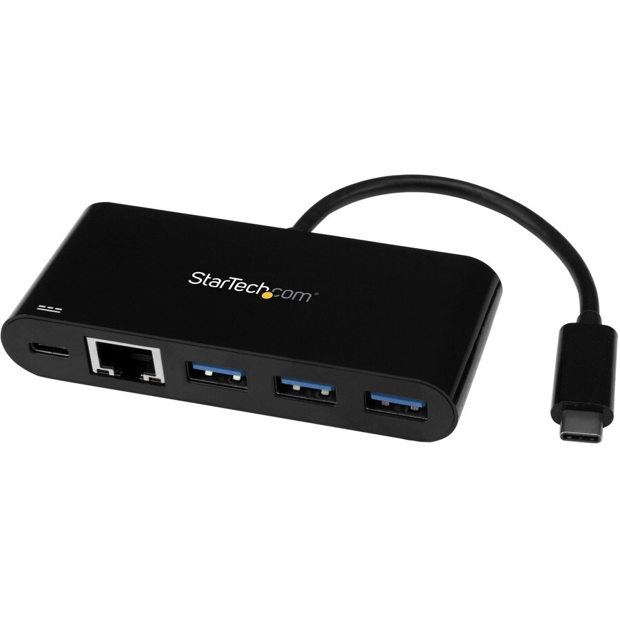3 PORT USB C HUB W/ GBE PD - USB 3.0