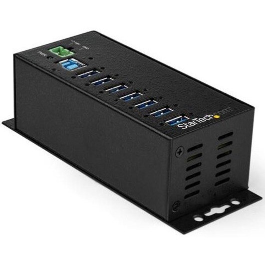 USB 3.0 Hub - 7pt Indst. w/ Pwr Adtpr