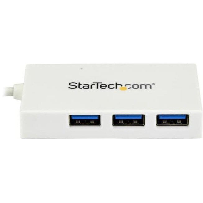 4 PORT USB C HUB - 1X USB C 3X USB A