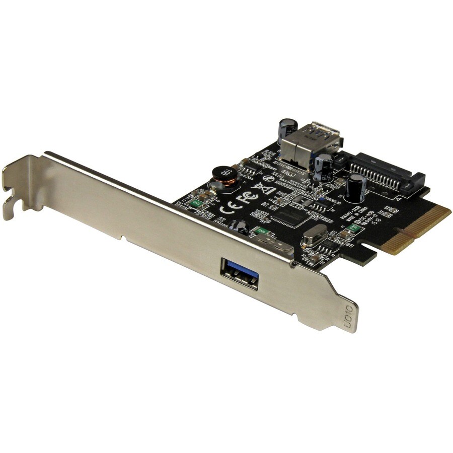 2 Port USB 3.1 10Gbps Card 1x Ext 1x Int