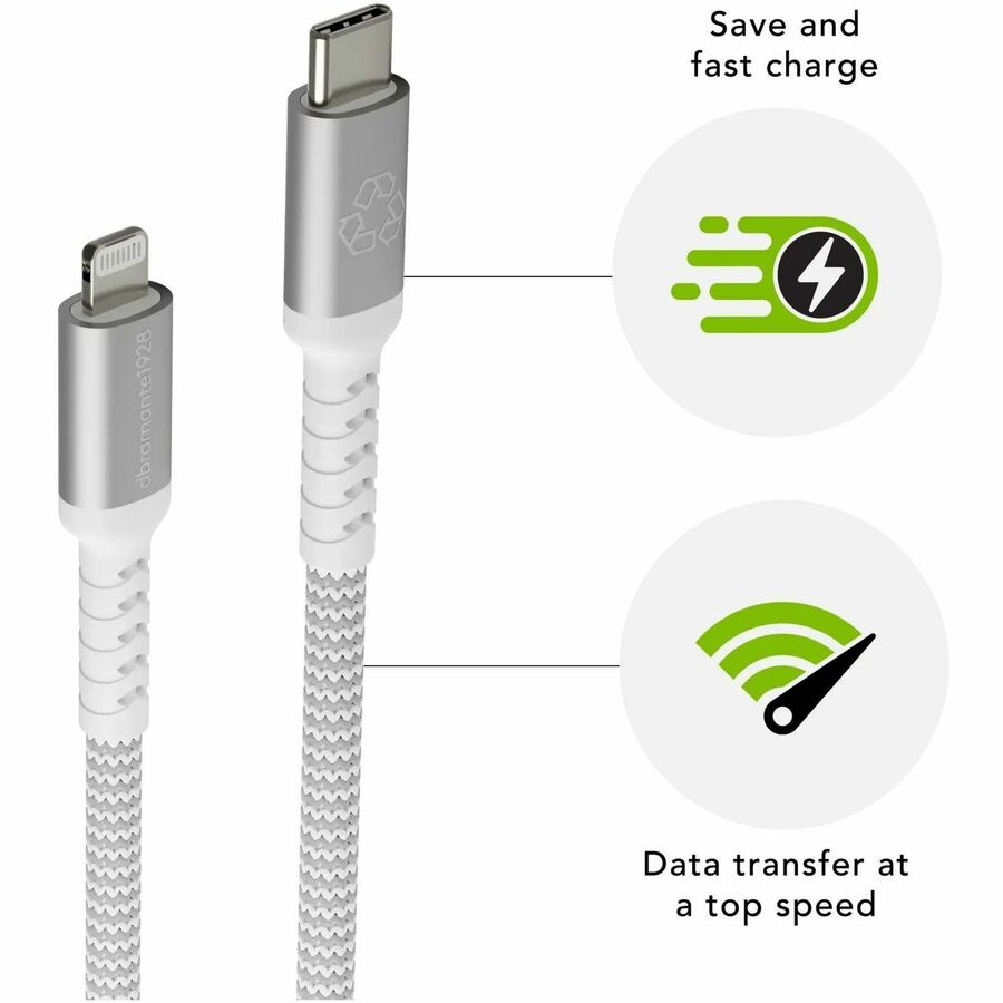 BRD CABLE- 2M USB-C TO LIGHTNING - W