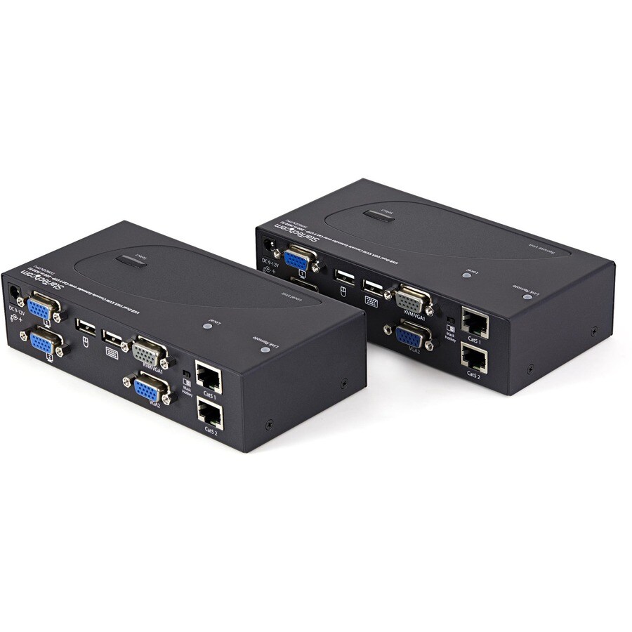 USB Dual VGA over Cat5 KVM Extender