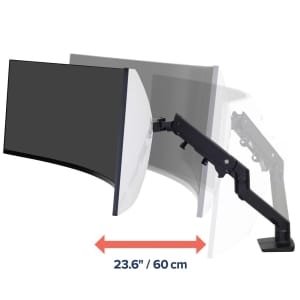 HX Desk Monitor Arm with HD Pivot Matte