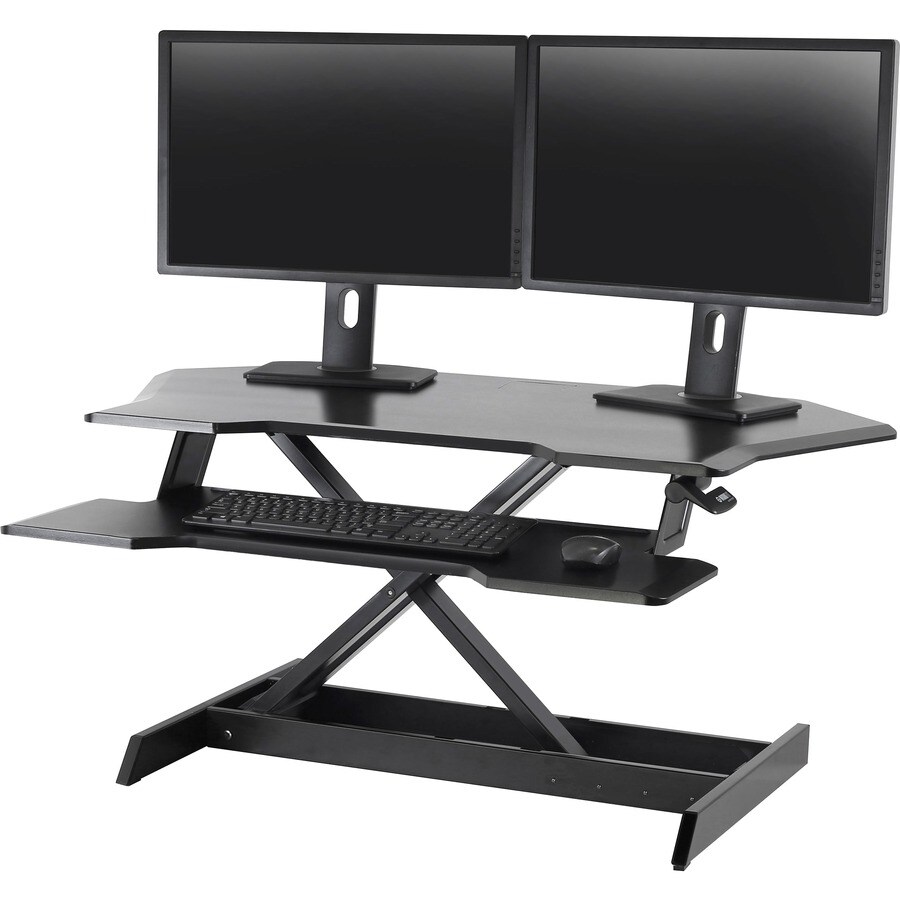 WORKFIT CORNER SIT-STAND DESK BLACK