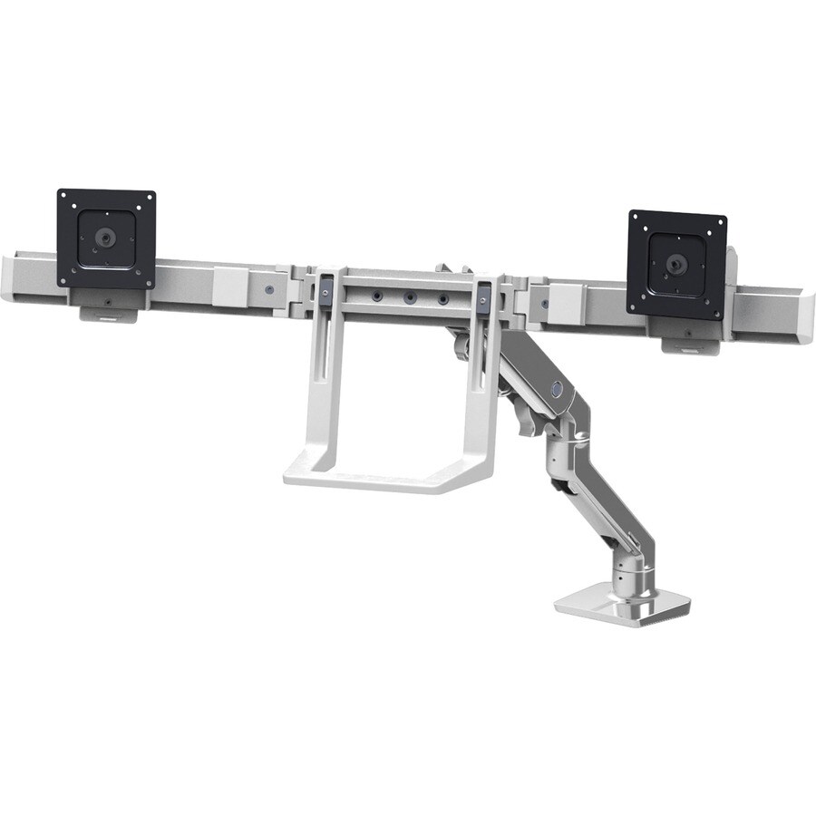 HX DESK DUAL MONITOR ARM POLISHED