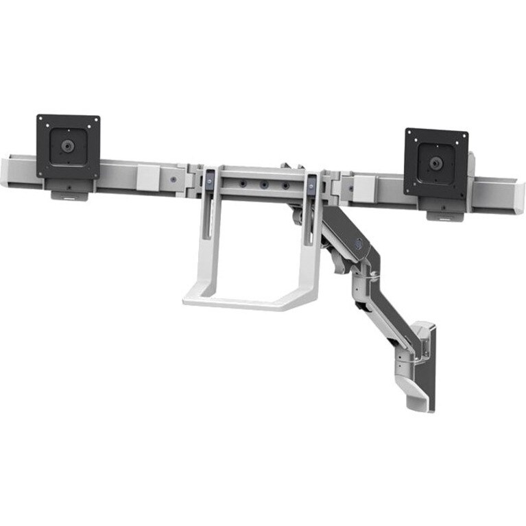HX WALL DUAL MONITOR ARM POLISHED