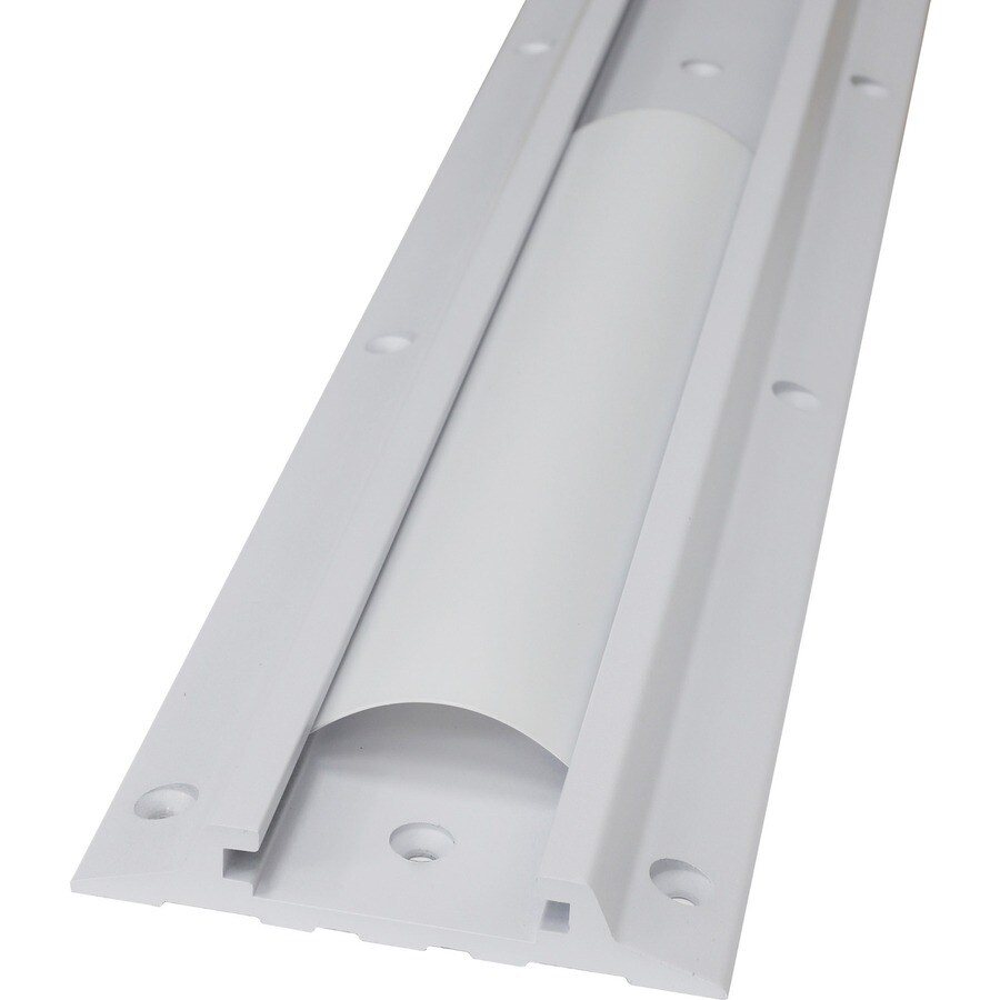 34IN WALL TRACK BRIGHT WHITE TEXTURE