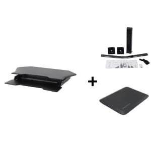 WORKFIT CORNER WITH BLK DUAL MONITOR MOU