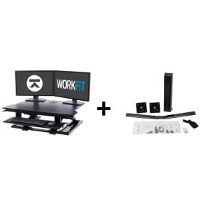 WORKFIT CORNER WITH BLK LCD LAPTOP MOUN