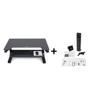 WORKFIT-TL BLACK WITH BLK SINGLE MONITOR