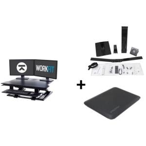 WORKFIT TX WITH BLK DUAL MONITOR MOUNT