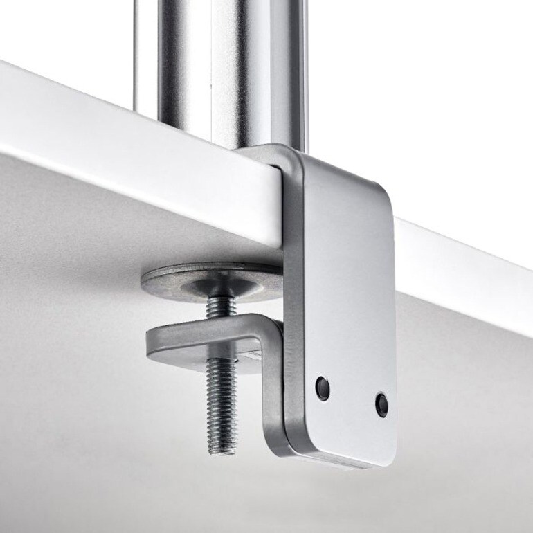 ATDEC F STYLE 2-PIECE DESK FIXING SILVER