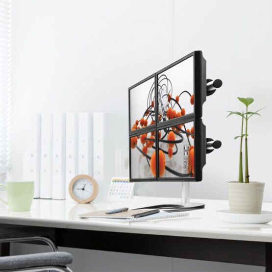ATDEC FREESTANDING QUAD DESK MOUNT