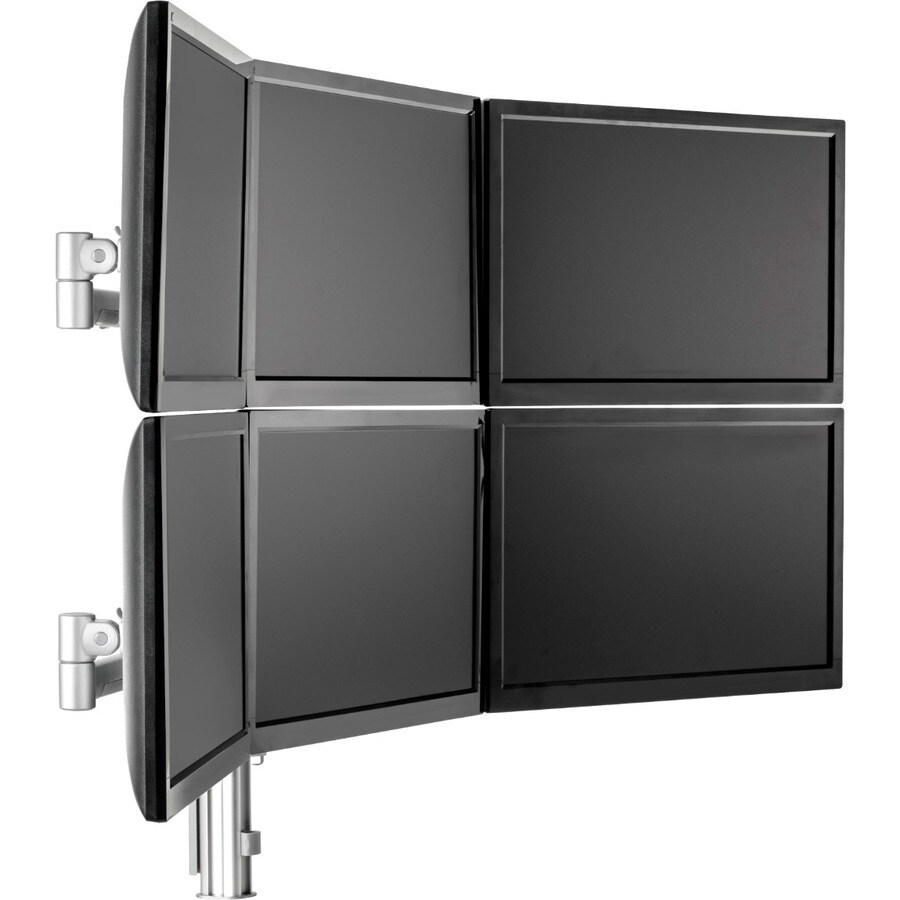 ATDEC SIX DISPLAY DESK MOUNT SILVER