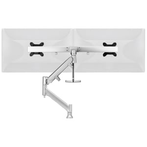ATDEC DUAL RAIL DESK MOUNT SILVER