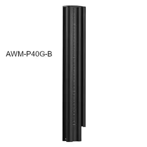 Atdec AWMS-2-D40 Dual 690mm Dynamic Monitor Arms + 400mm Post / 8kg (17.6lb) Flat and Curved Screens + Heavy-Duty F Clamp Desk Fixing, Black