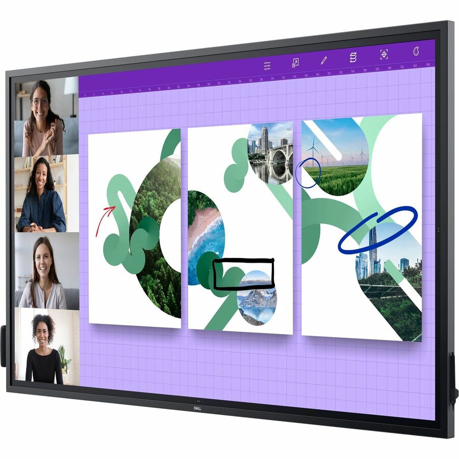 DELL 75 4K INTERACTIVE TOUCH MONITOR - P