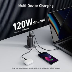Anker GaNPrime 120W 3-Port Wall Charger
