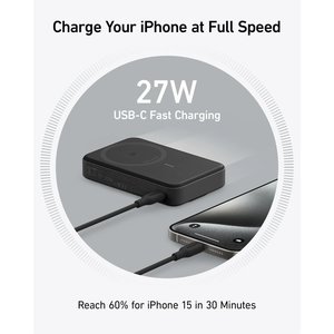 Anker MagGo 10K Power Bank with Qi2 Blk