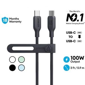 Anker 544 Bio USB-CtoC Cable 0.9m Black