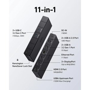 ANKER USB 4 DOCKING STATION 11-IN-1