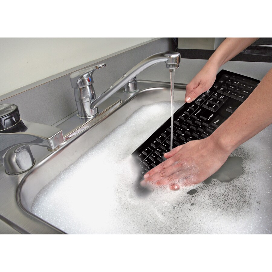 WASHABLE KEYBOARD (ANTIMICROBIAL)-BLACK