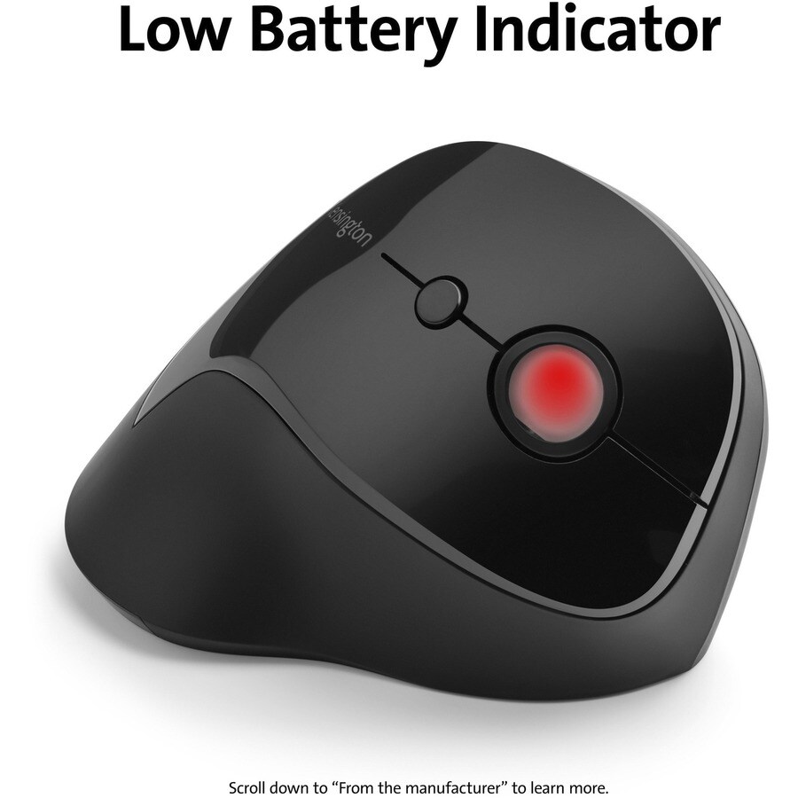 Pro Fit Ergo Vertical Wireless Mouse Blk