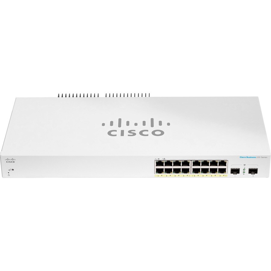 CBS220 SMART 16-PORT GE POE 2X1G SFP