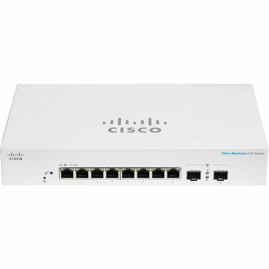 CBS220 SMART 8-PORT GE EXT PS 2X1G SFP