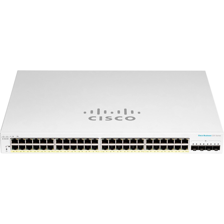 CBS220 SMART 48-PORT GE POE 4X10G SFP+
