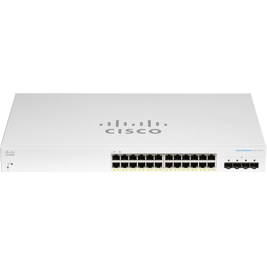 CBS220 SMART 24-PORT GE POE 4X1G SFP