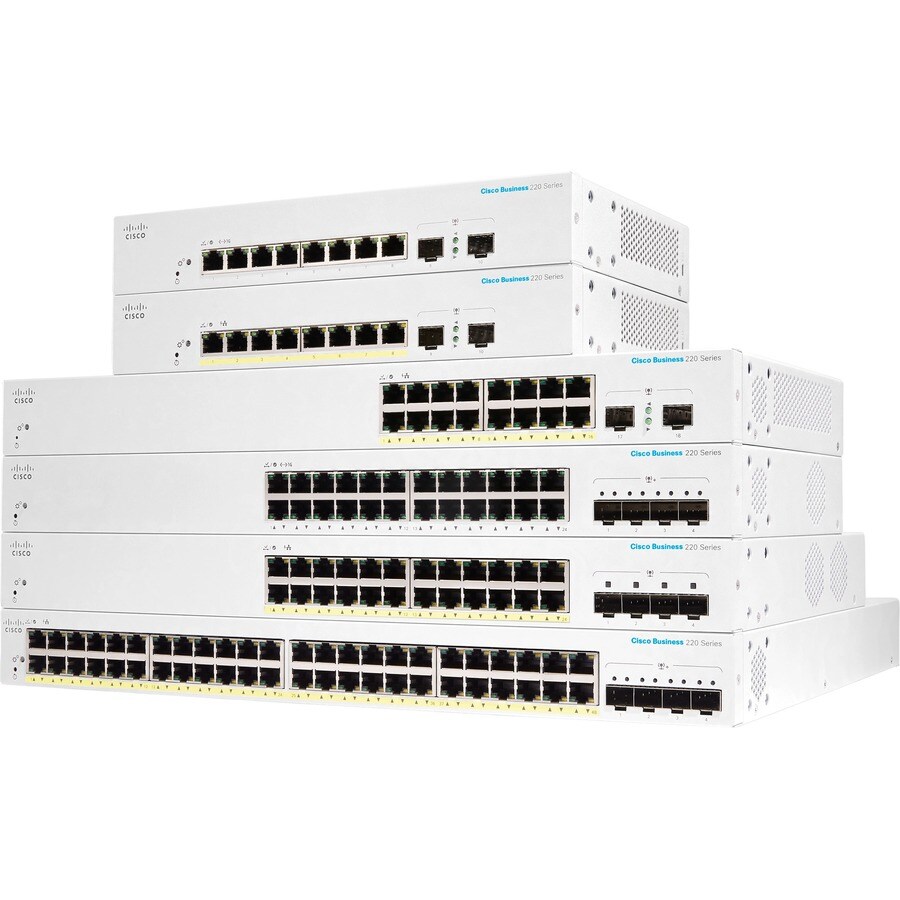 CBS220 SMART 48-PORT GE FULL POE 4X10G S