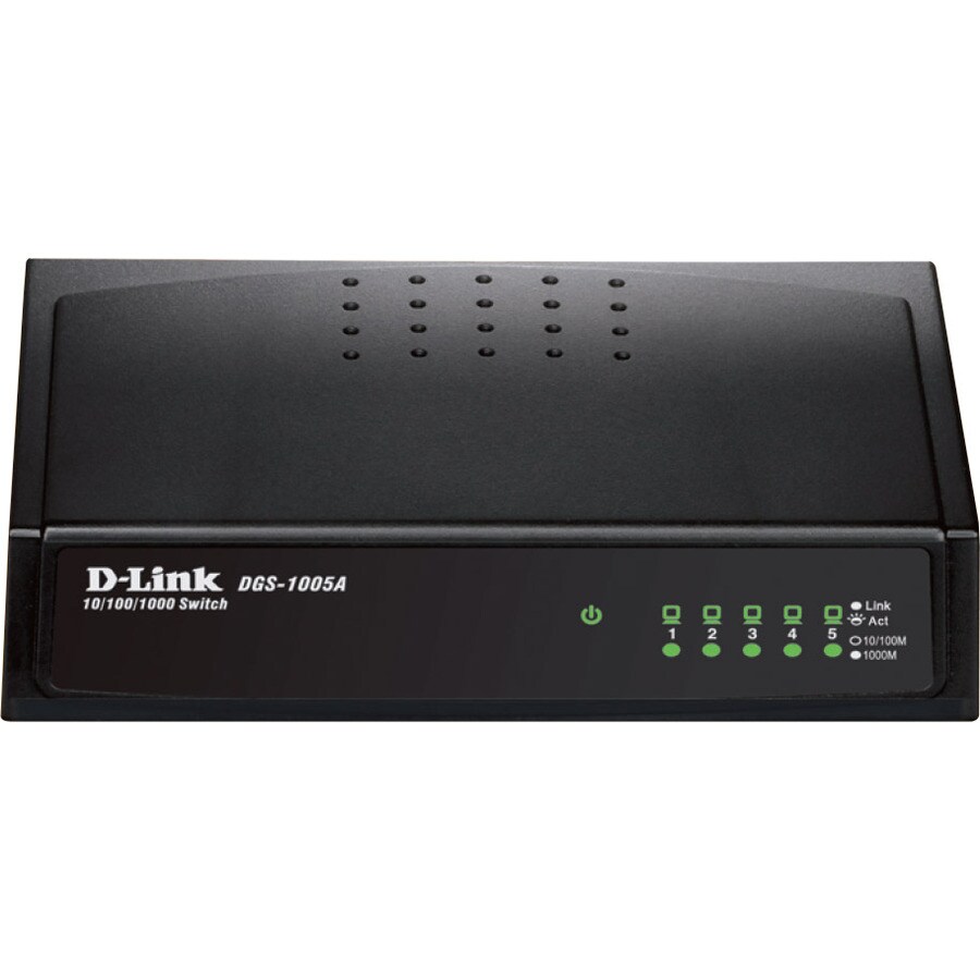 Unmanaged 5-Port 10/100/1000BASE-T Switc