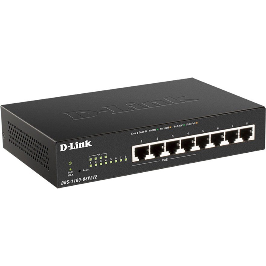 8-PORT GIGABIT SWITCH WITH 4 POE+ PORTS