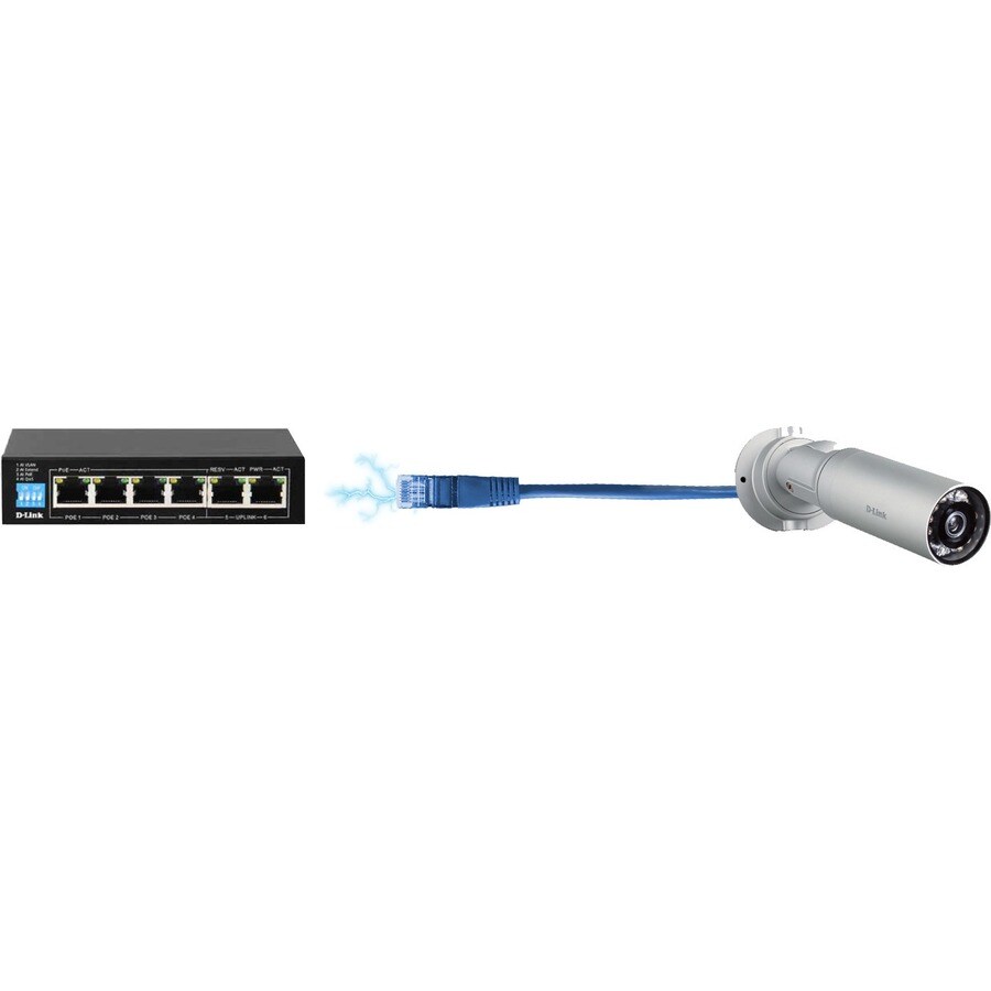 250M 6-Port Unmanaged Gigabit Switch wit