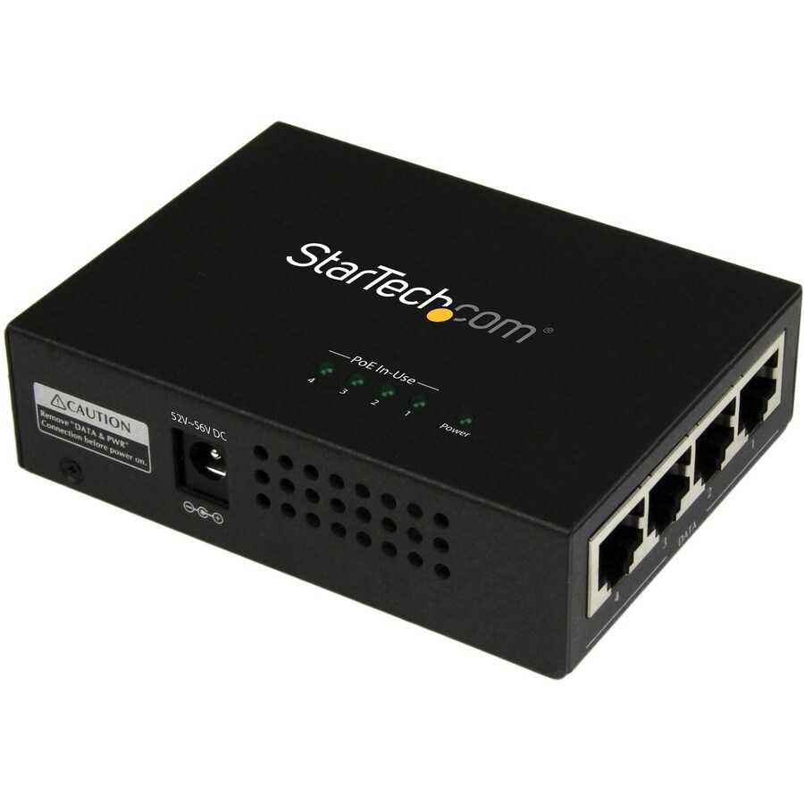 4 Port Gigabit Midspan - PoE+ Injector